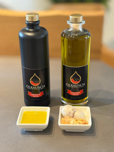 Olivenöl mit Knoblauch